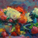 2011_22x30_Orange_and_Flowers
